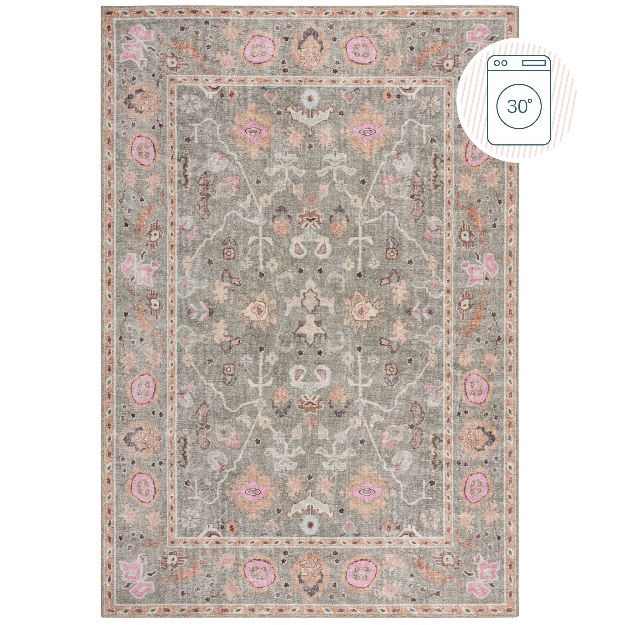 flair-rugs-una-washable-floral-teppich image 2