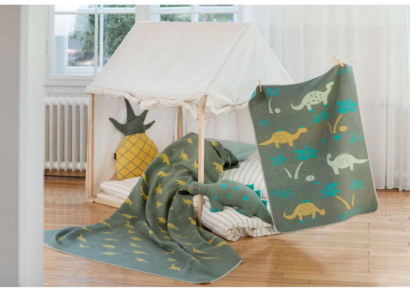david-fussenegger-juwel-baby-und-kinderdecke-dinos-grs image 5