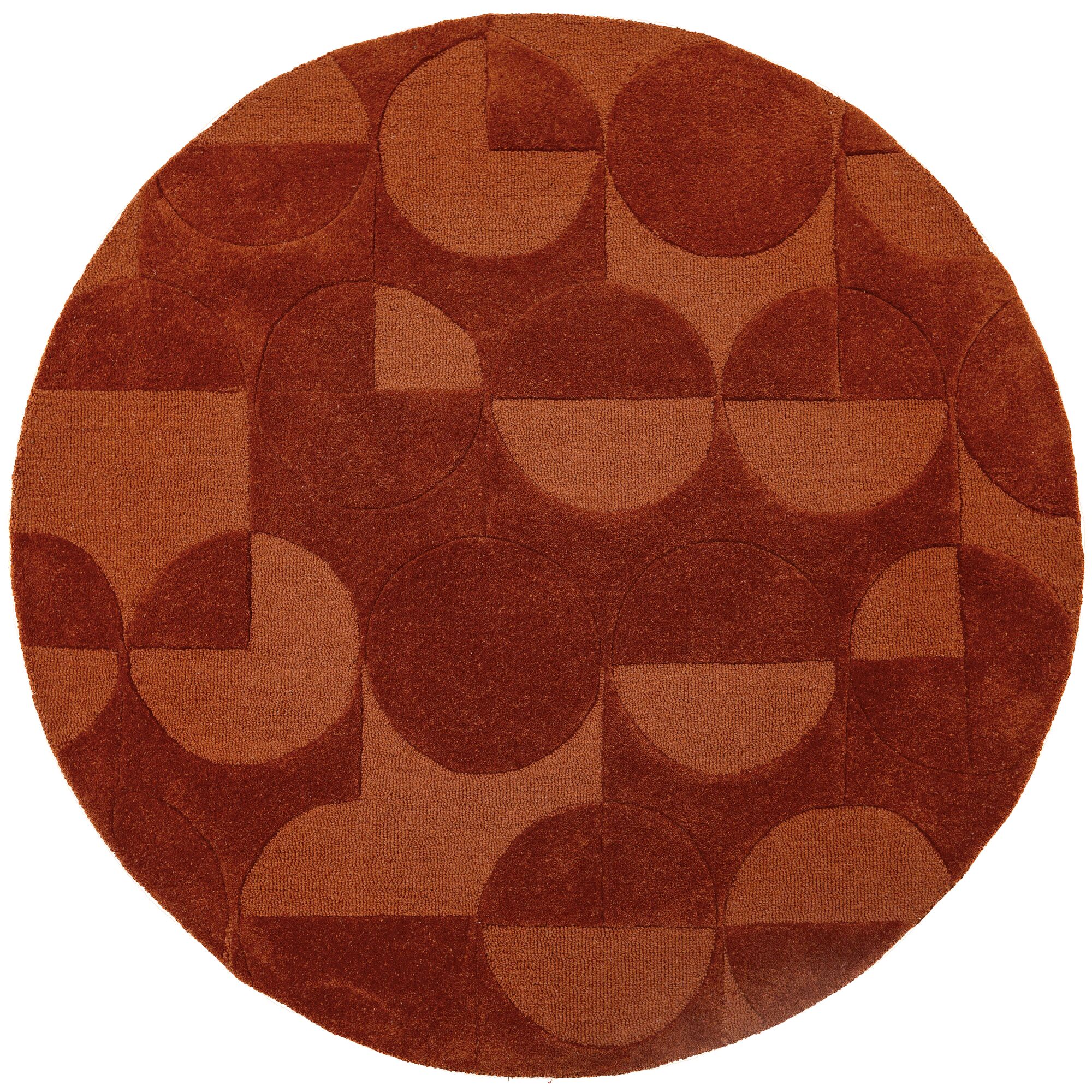 flair-rugs-gigi-wollteppich-geometrischer-kreis-naturfaser-teppich image 2