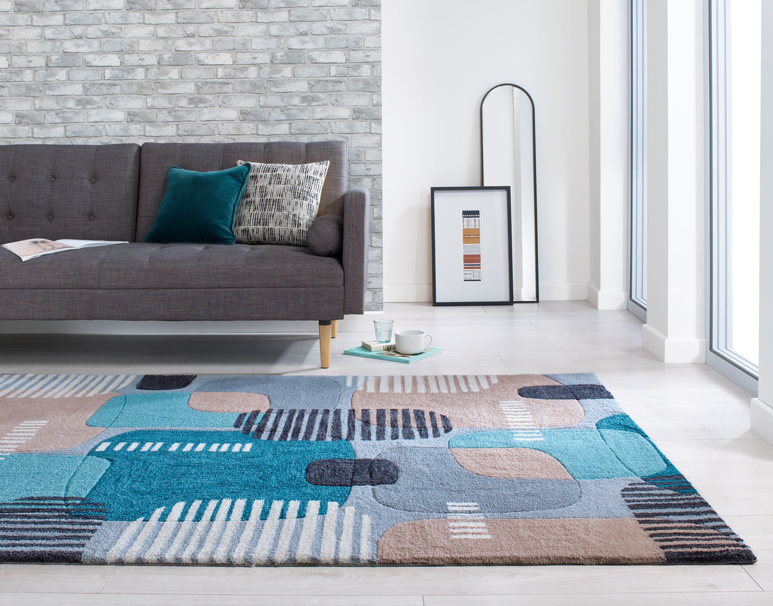 flair-rugs-pop-colourful-abstract-design-teppich image 1