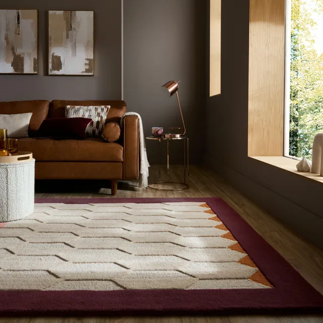 flair-rugs-apex-wollteppich-mit-bord-re-naturfaser image 1