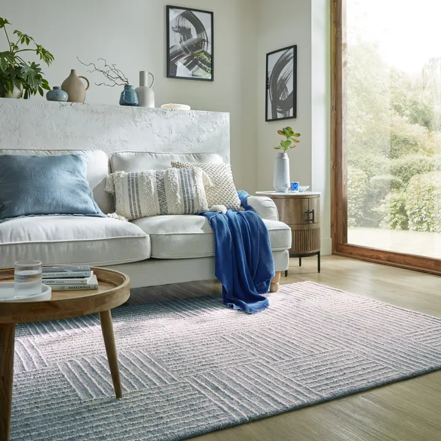 flair-rugs-abstract-check-teppich-wolle-karo image 1