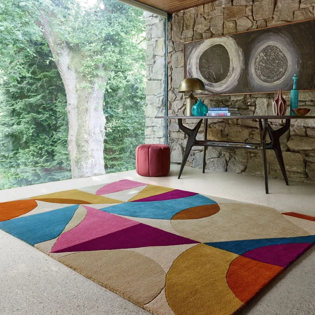 flair-rugs-oblix-geometrischer-wollteppich image 1