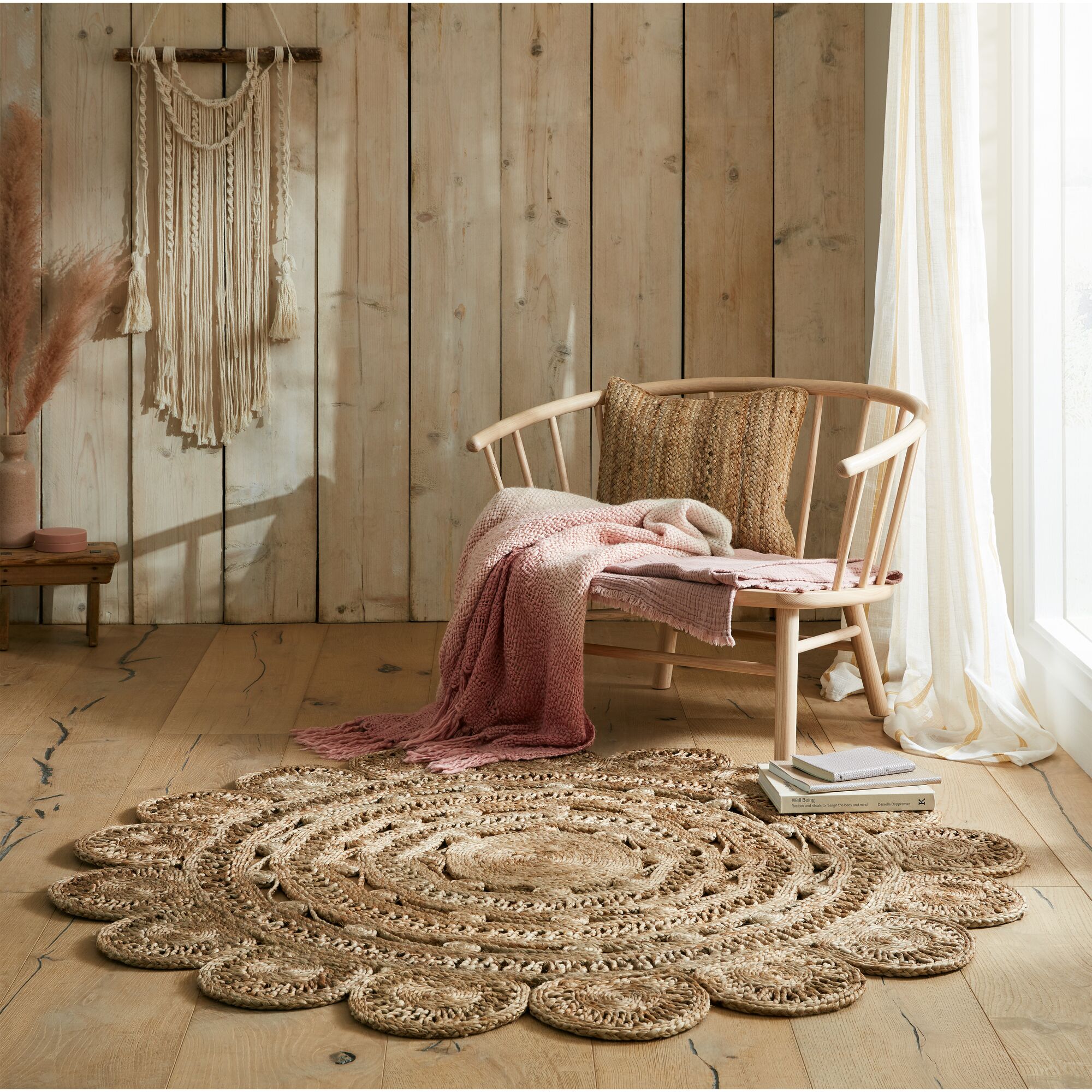 flair-rugs-eden-jute-runder-teppich-geflochtener-kreis-teppich image 1