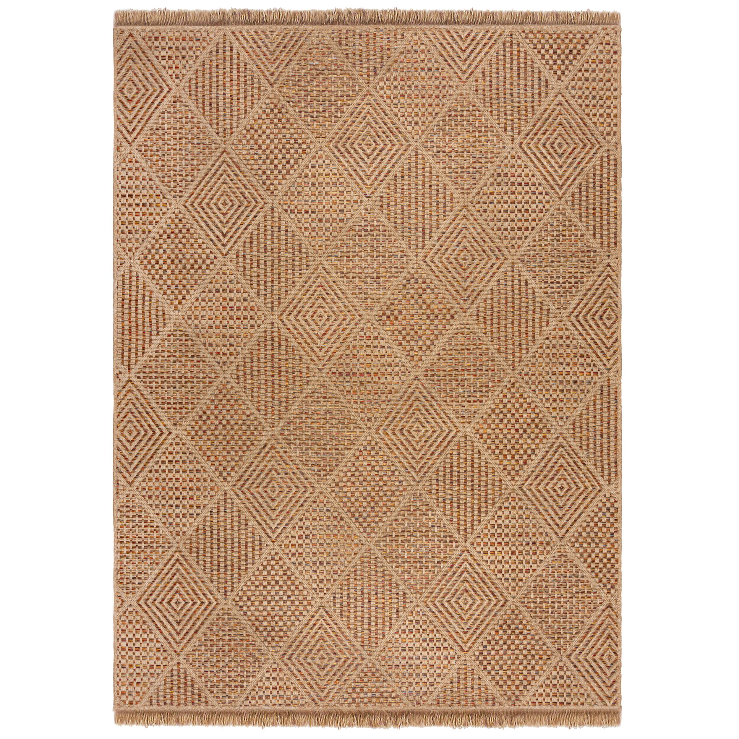 flair-rugs-nora-diamond-outdoor-teppich-im-jute-look image 2
