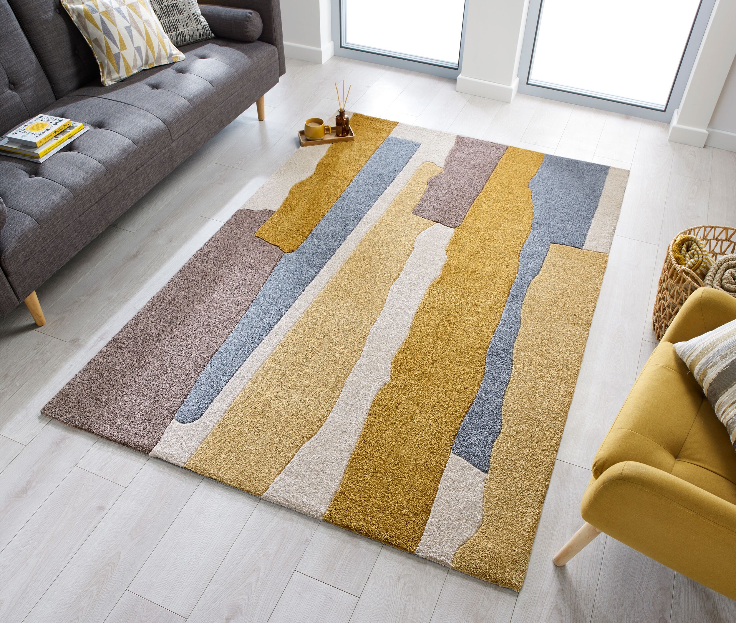 flair-rugs-escala-abstrakter-bunter-teppich image 1