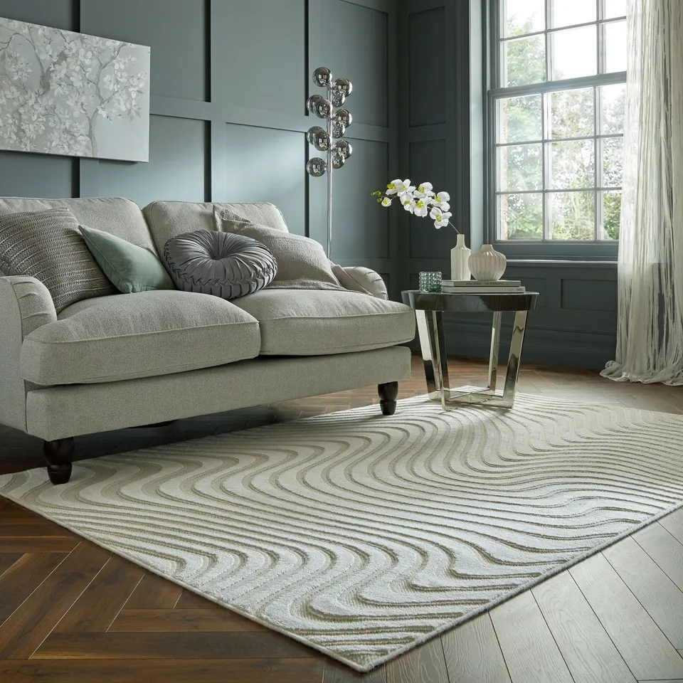 flair-rugs-channel-wollmischung-teppich image 1
