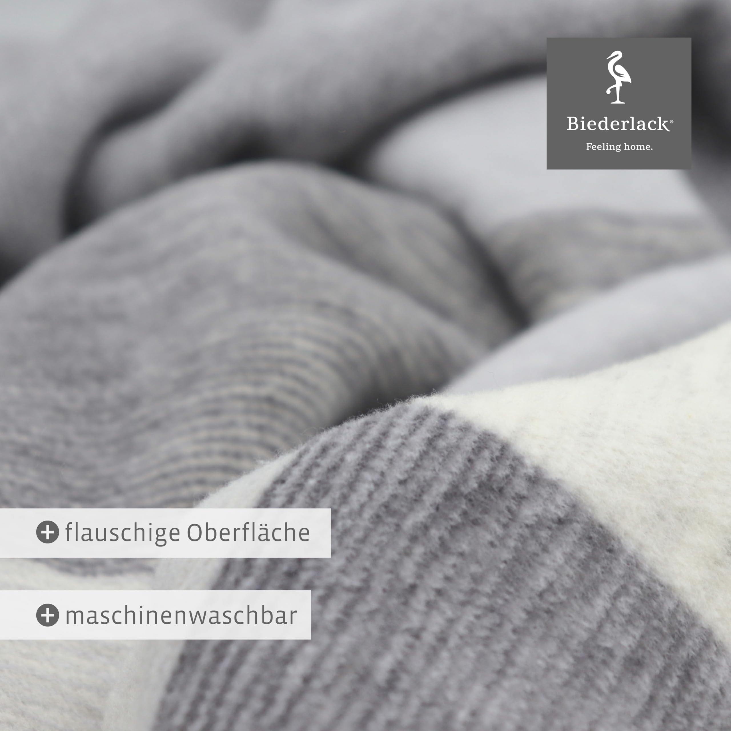 biederlack-pure-cotton-karo-grau-kuscheldecke-150x200-cm image 4