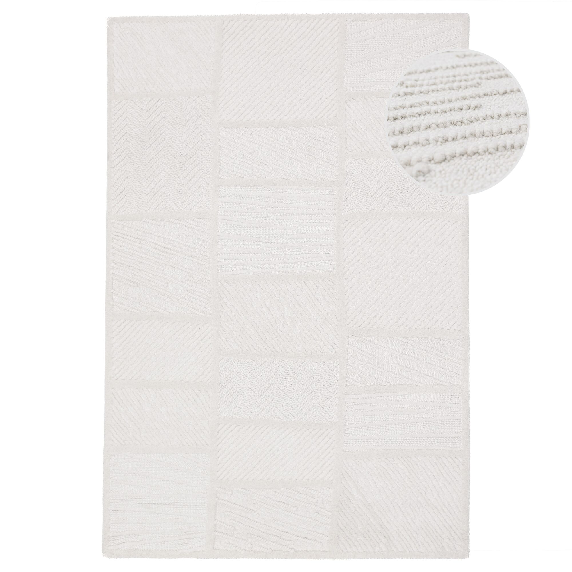 flair-rugs-sculptured-blocks-wollmix-teppich image 2