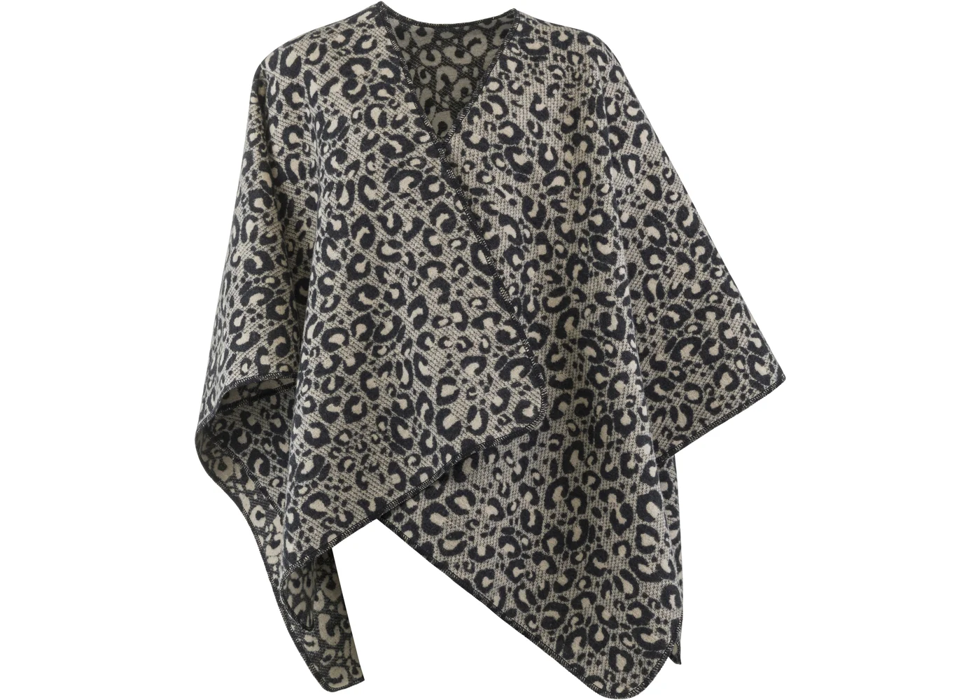david-fussenegger-silvretta-poncho-decke-leo-one-size-grs image 1