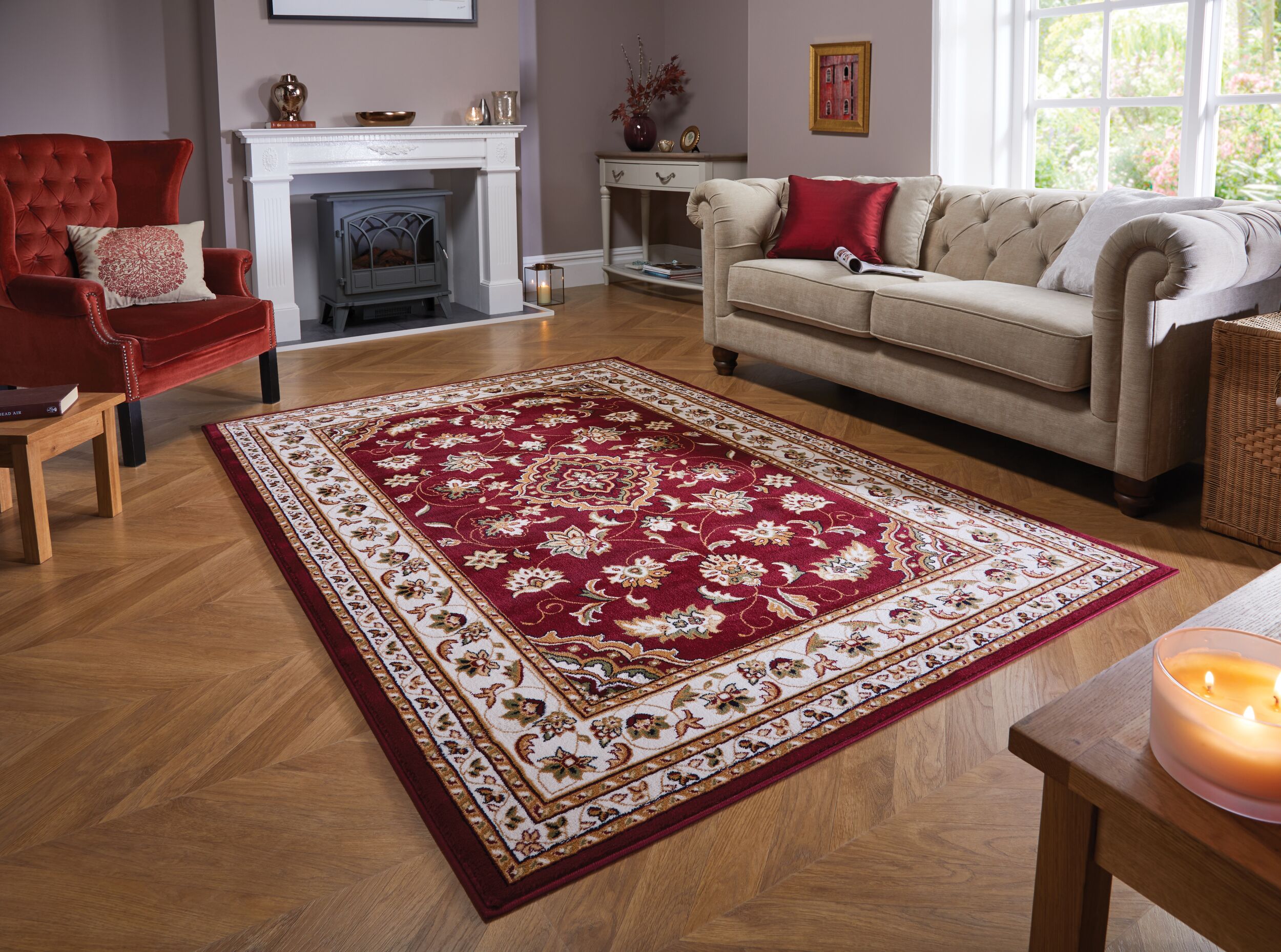 flair-rugs-sherborne-vintage-muster-teppich image 5