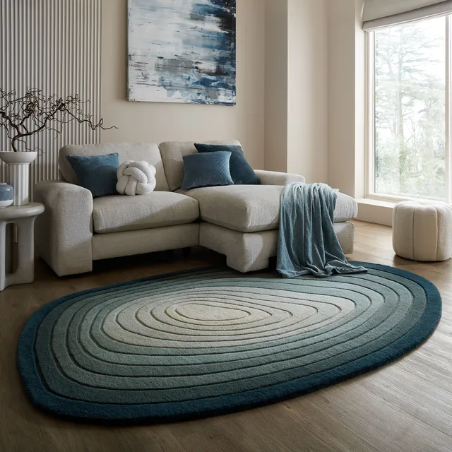 flair-rugs-puddle-ombre-geformter-wollteppich image 1