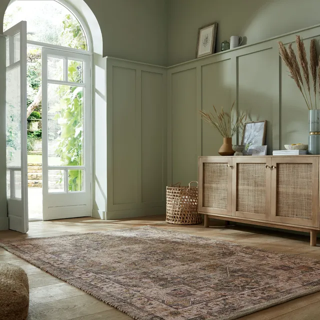 flair-rugs-selena-vintage-bedruckter-jute-teppich image 1