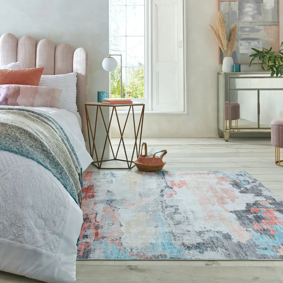 flair-rugs-wentworth-waschbarer-abstract-teppich image 1