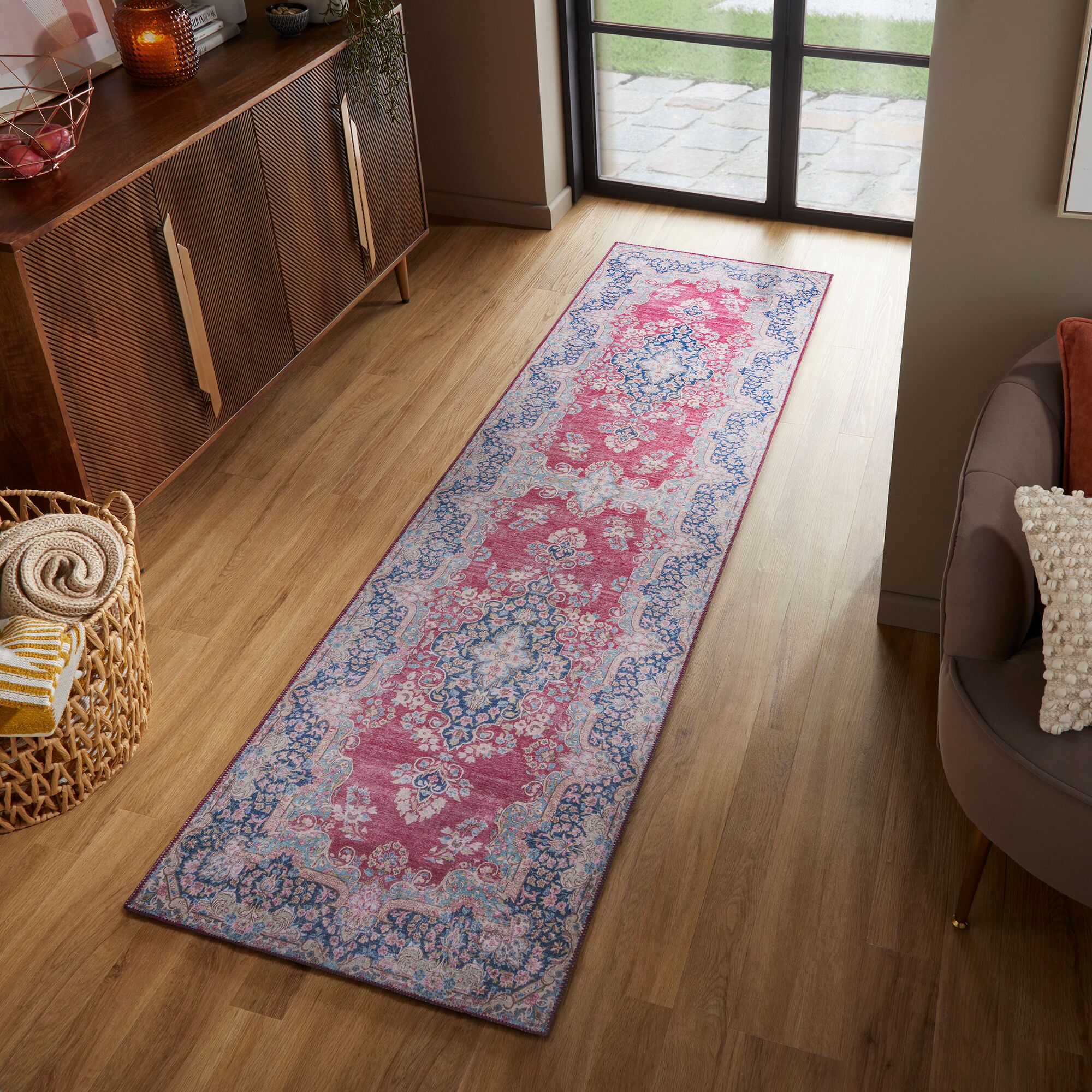 flair-rugs-colby-vintage-waschbarer-l-ufer-teppich image 3