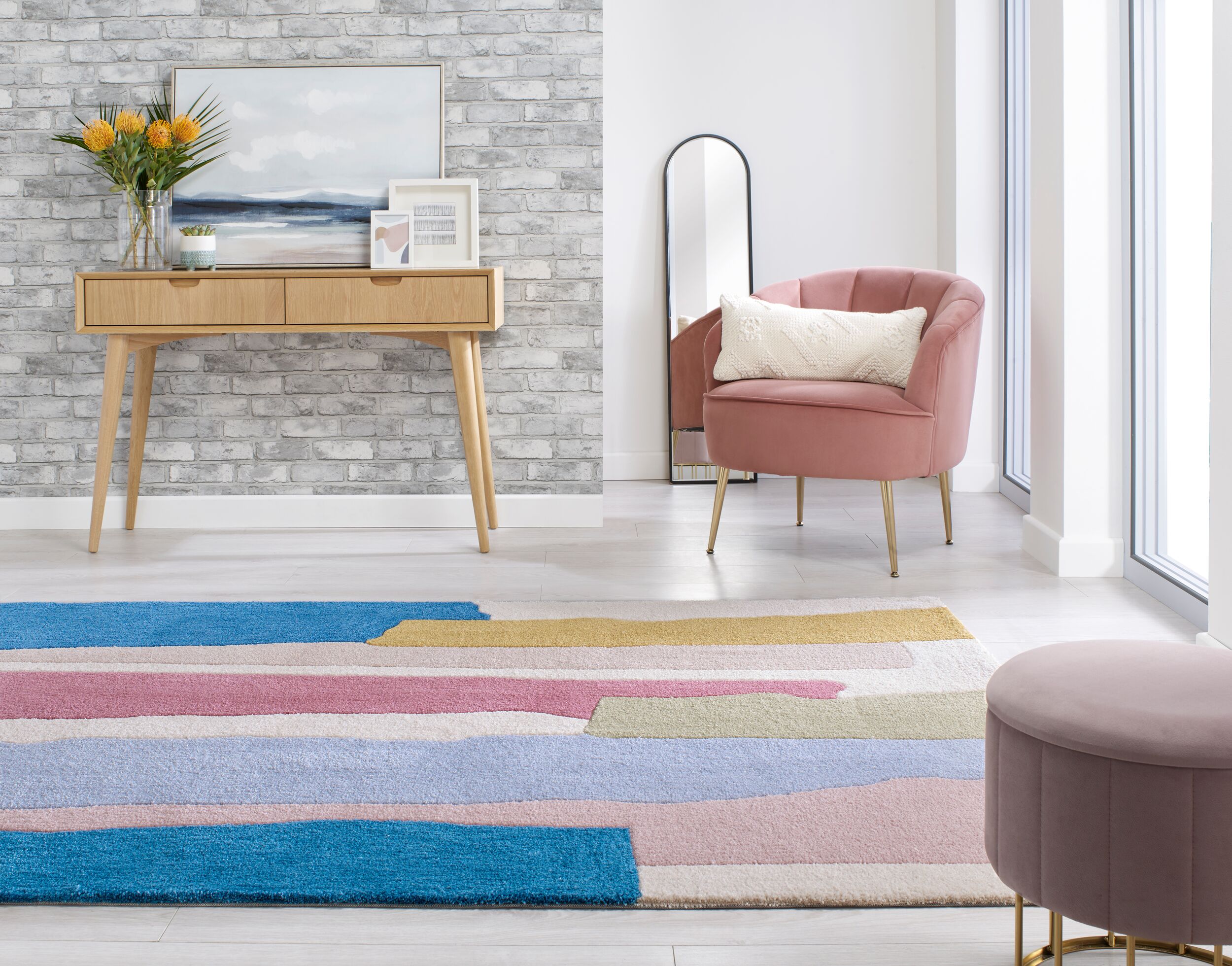 flair-rugs-escala-abstrakter-bunter-teppich image 3
