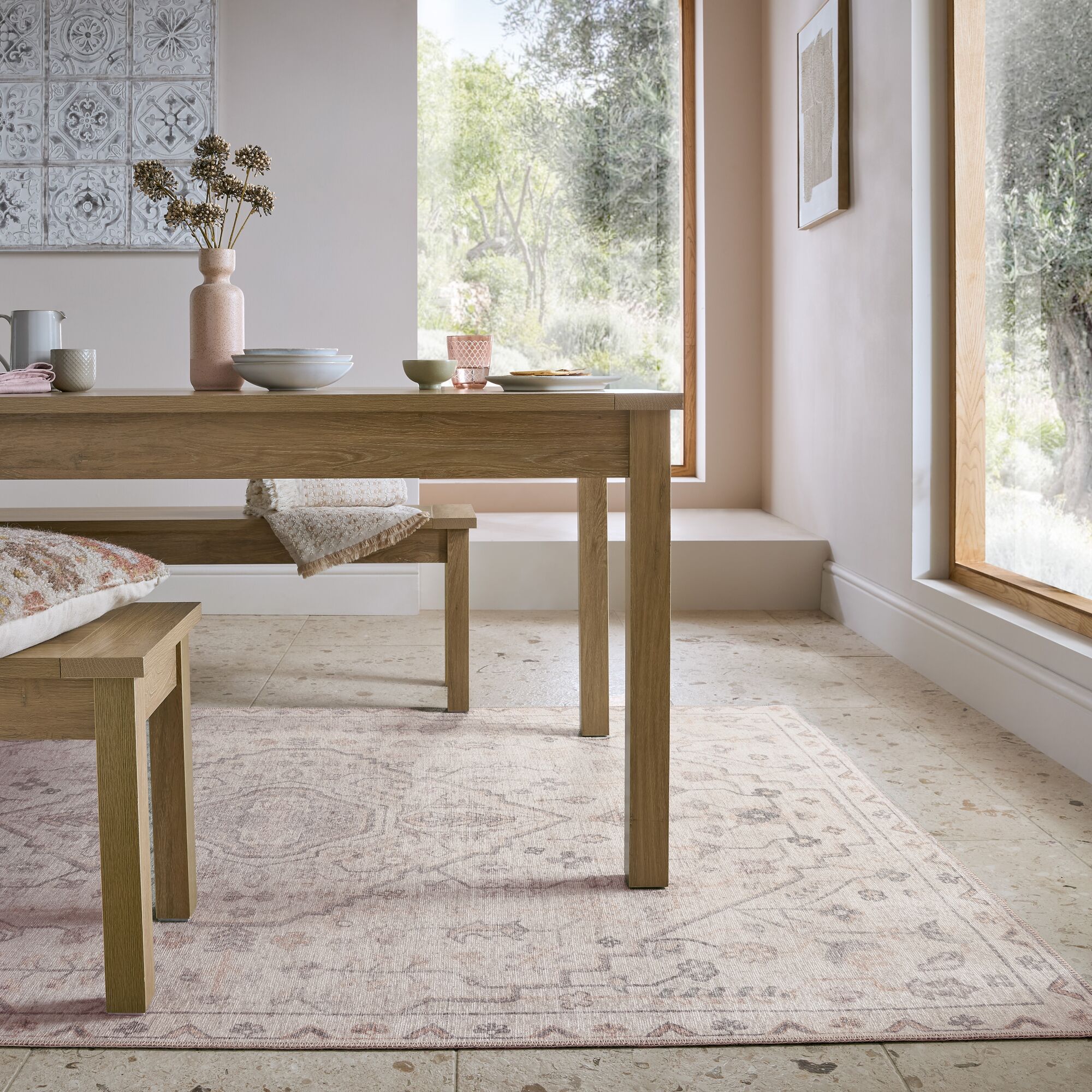 flair-rugs-teo-washable-traditional-teppich-waschbar image 1