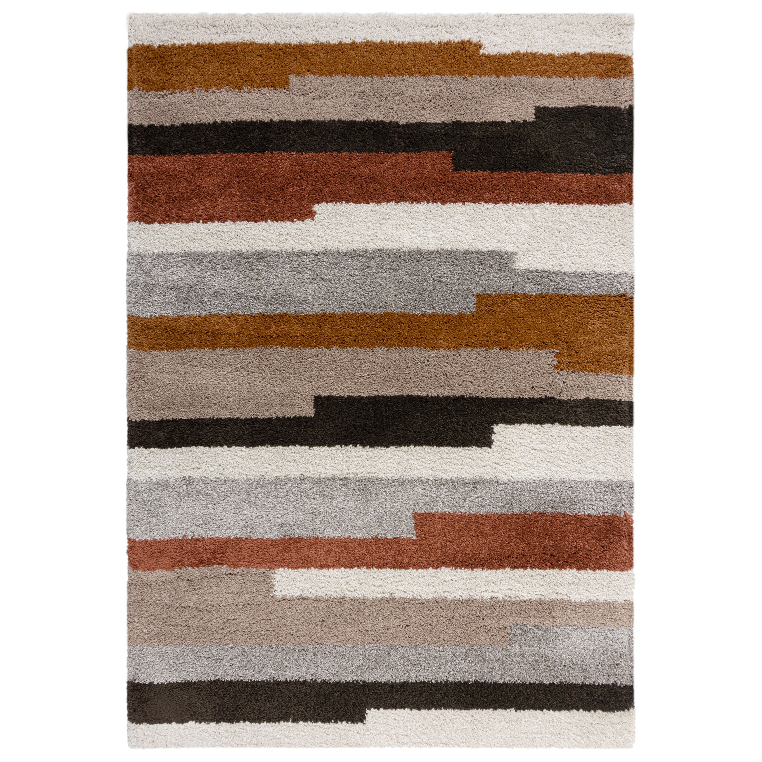 flair-rugs-deka-shaggy-gestreifter-teppich image 2