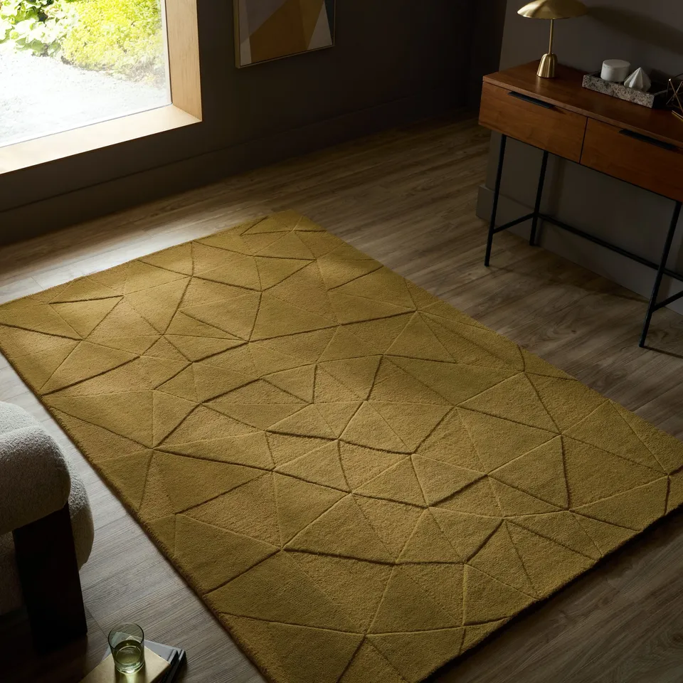 flair-rugs-shard-wollteppich-geometrisch image 1