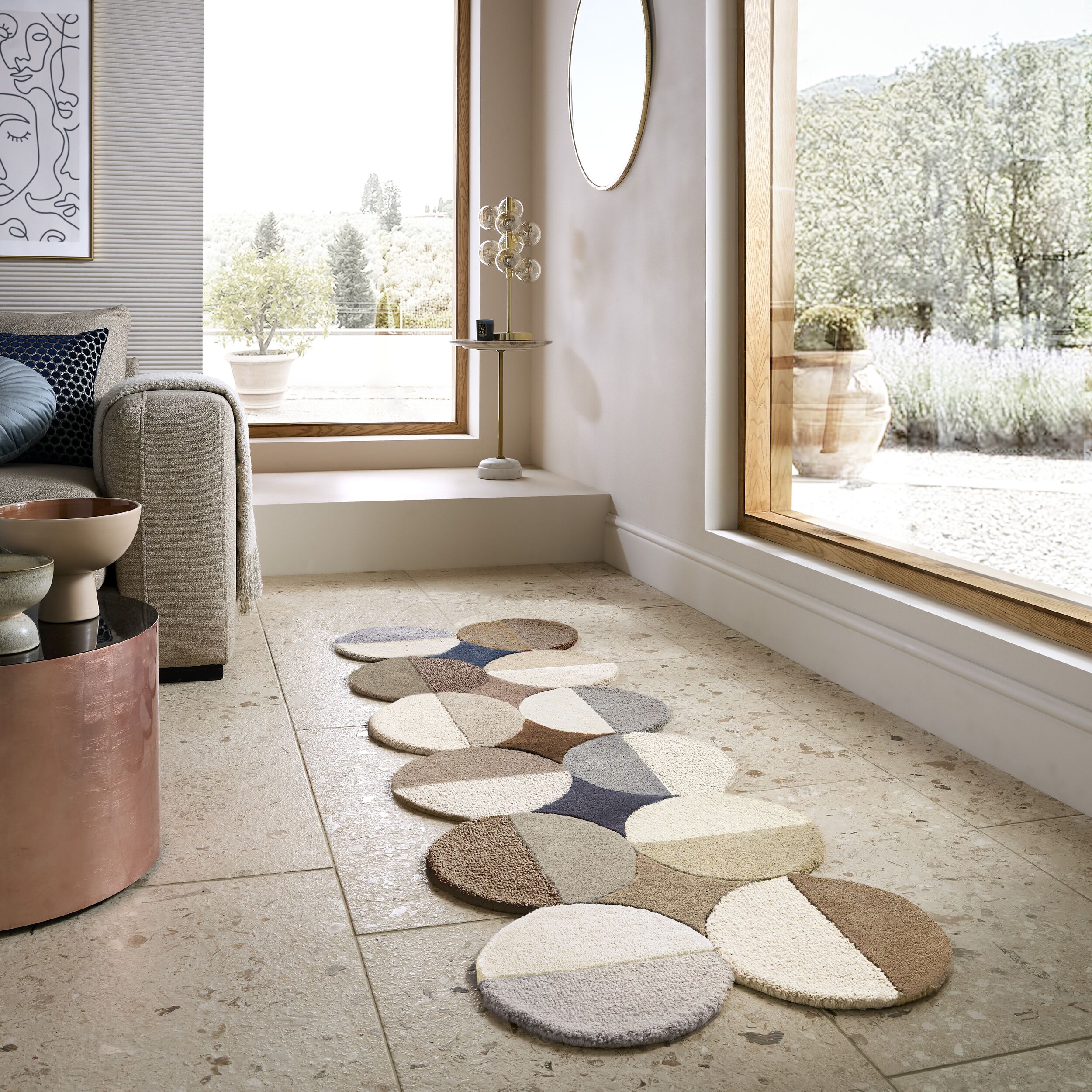 flair-rugs-mia-ellipse-woll-l-ufer-scallop-form image 3