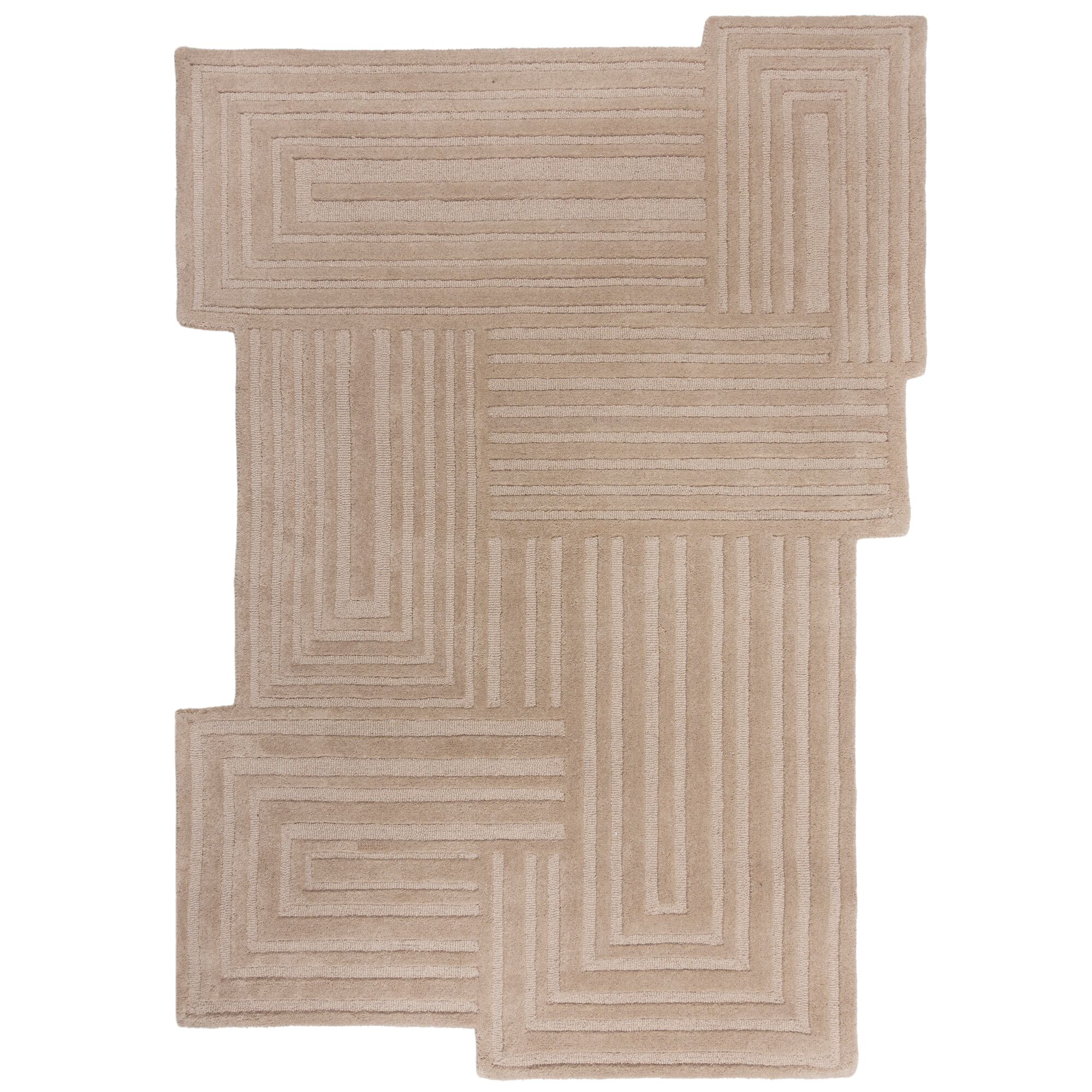 flair-rugs-zen-shaped-geometric-wollteppich image 2
