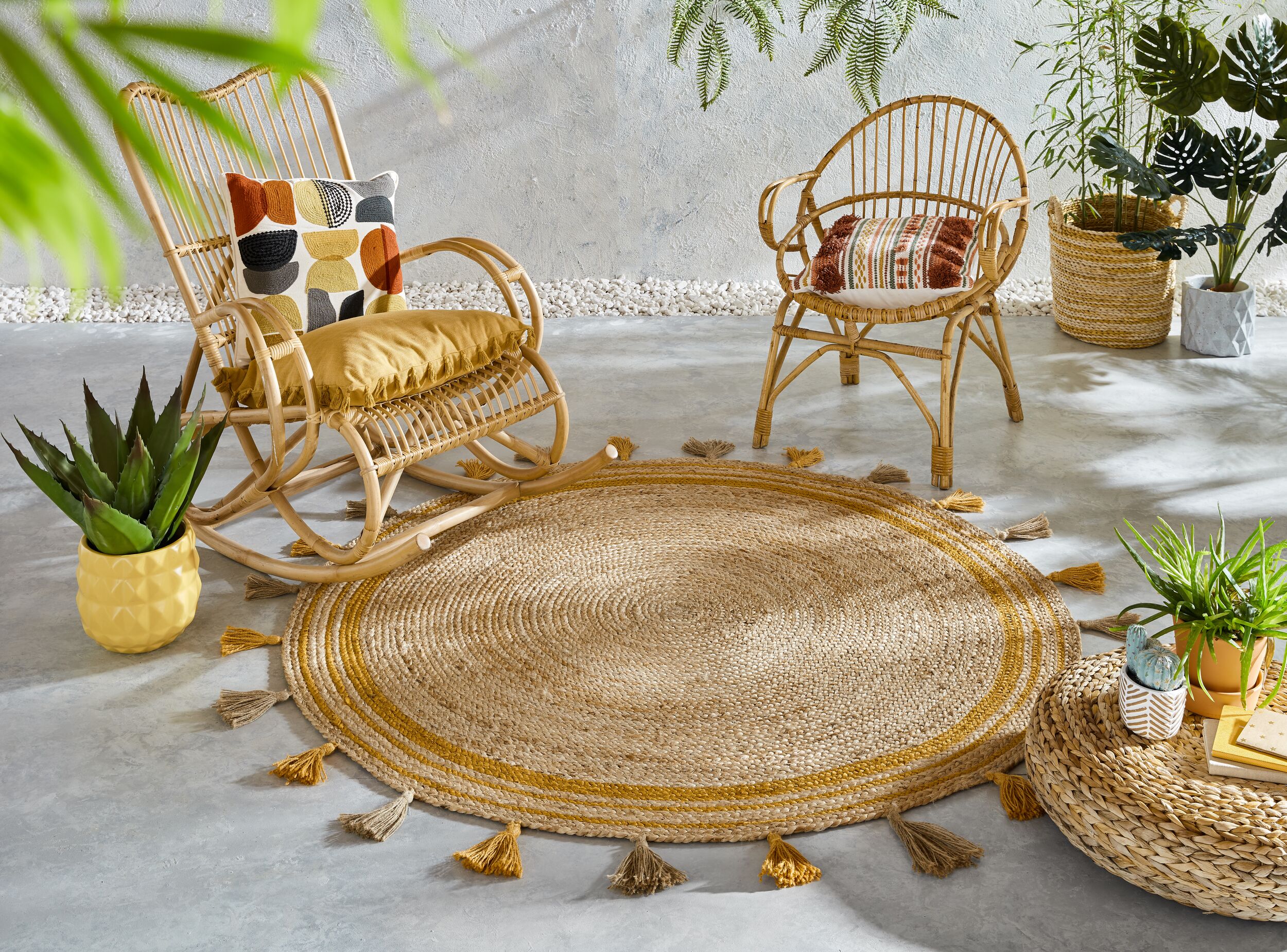 flair-rugs-istanbul-jute-global-circle-rug-juteteppich-rund-natur image 1