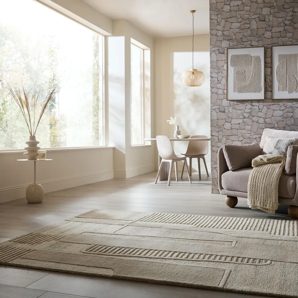 flair-rugs-lira-woll-teppich-uni image 1