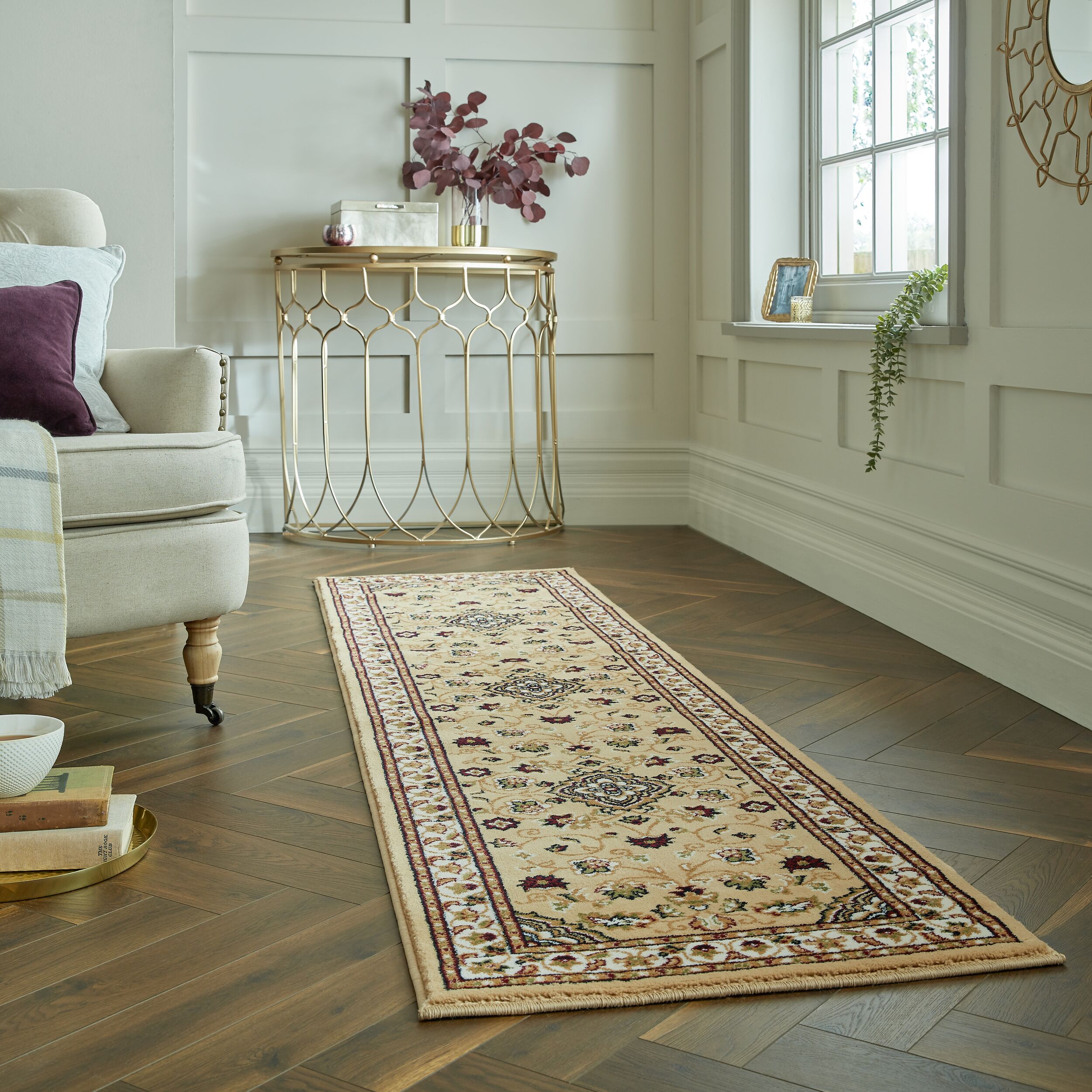 flair-rugs-sherborne-vintage-muster-l-uferteppich image 3