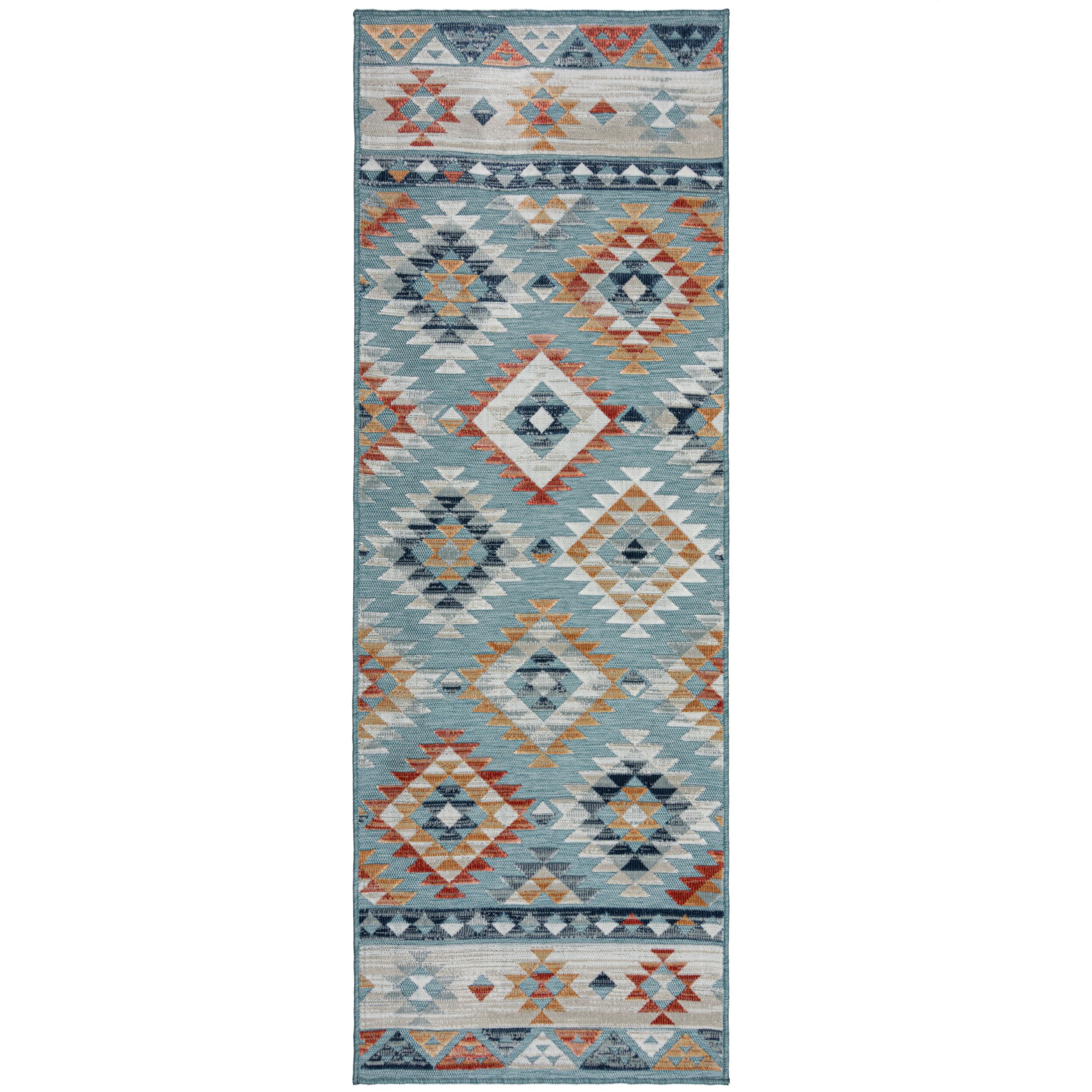 flair-rugs-avery-geometric-indoor-outdoor-runner image 2