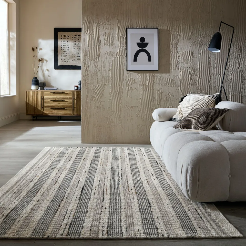 flair-rugs-veya-stripe-wollmix-teppich image 1