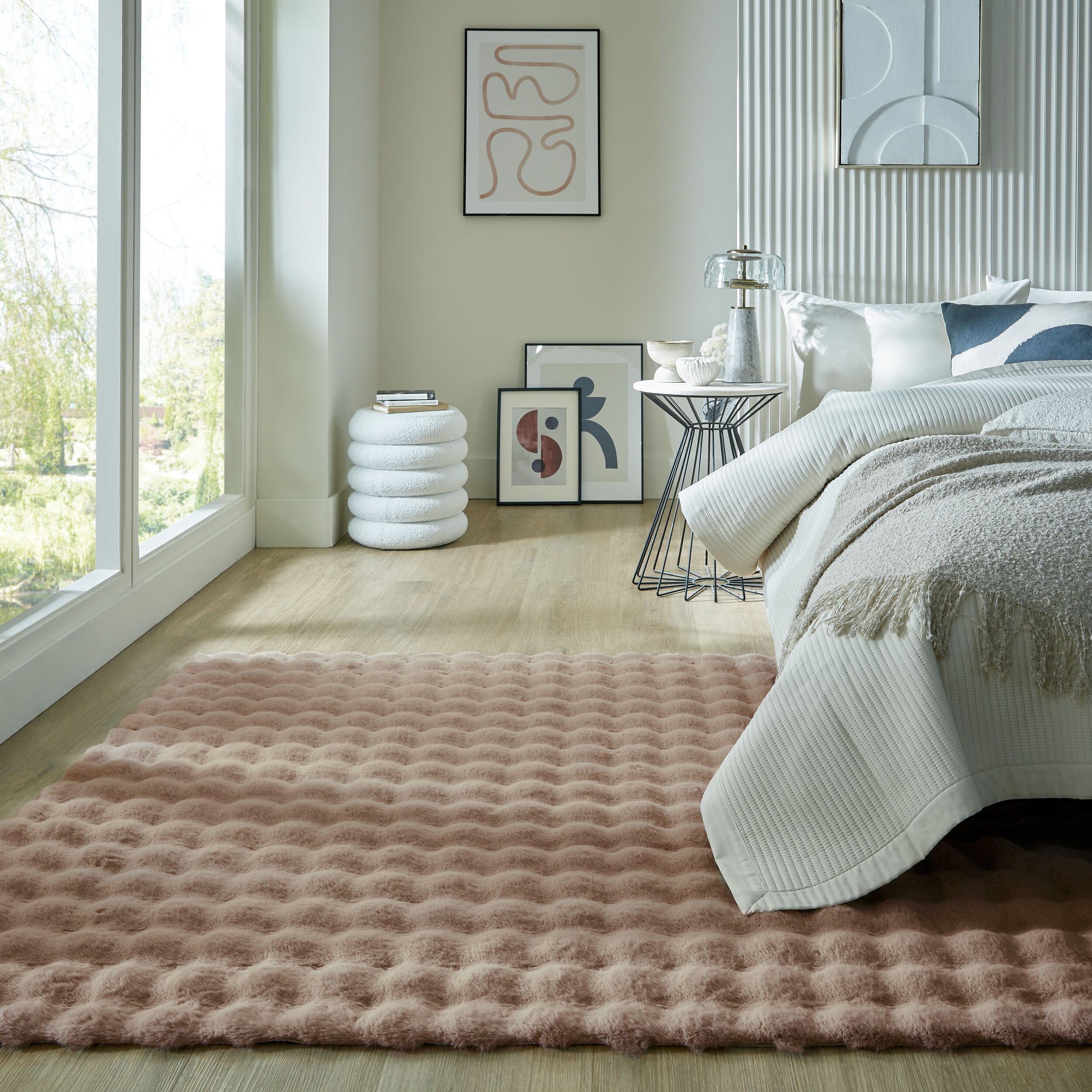 flair-rugs-waffle-washable-faux-fur-rug-waschbarer-teppich image 3