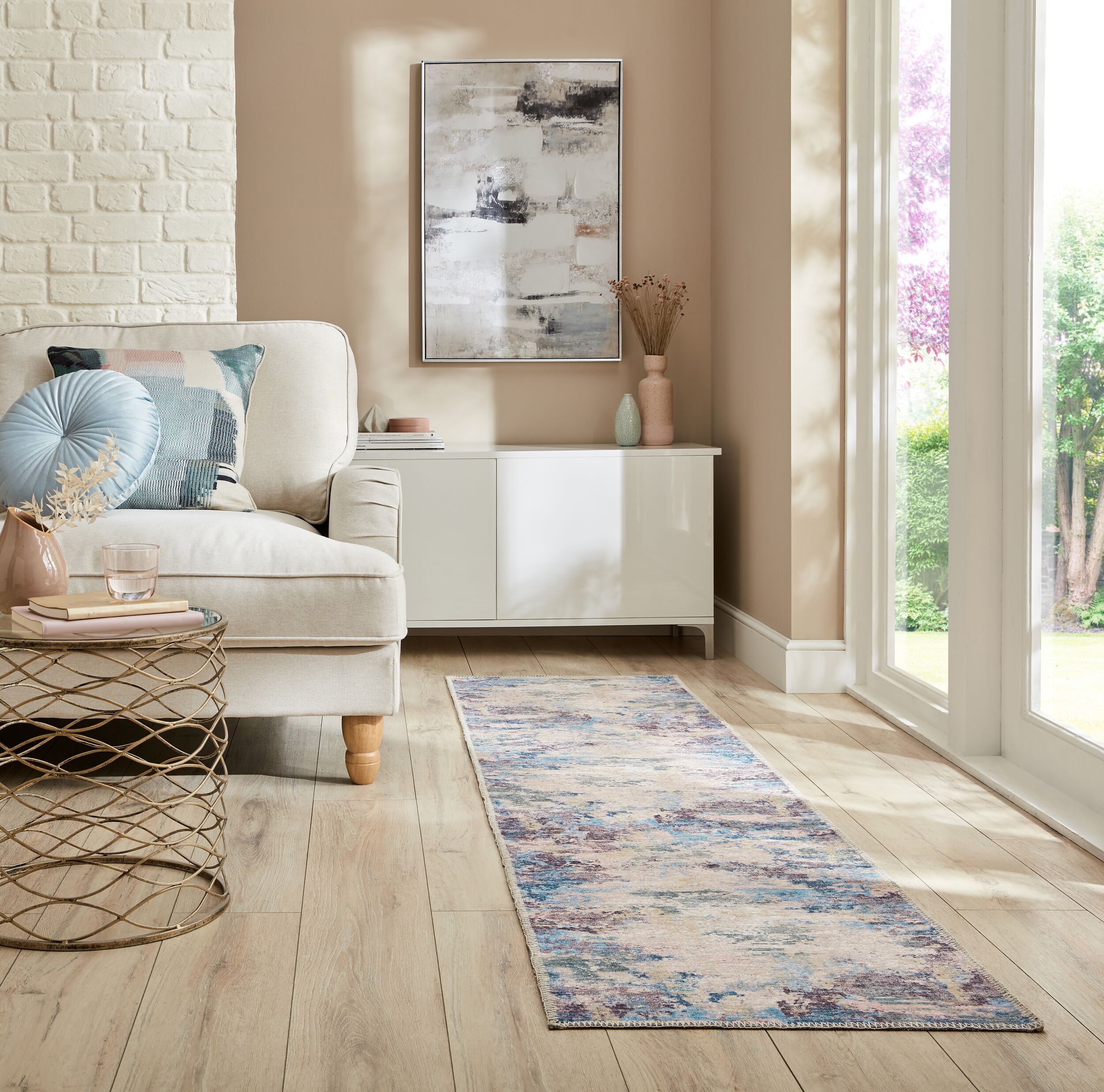 flair-rugs-reid-abstract-l-ufer-teppich-waschbar image 1