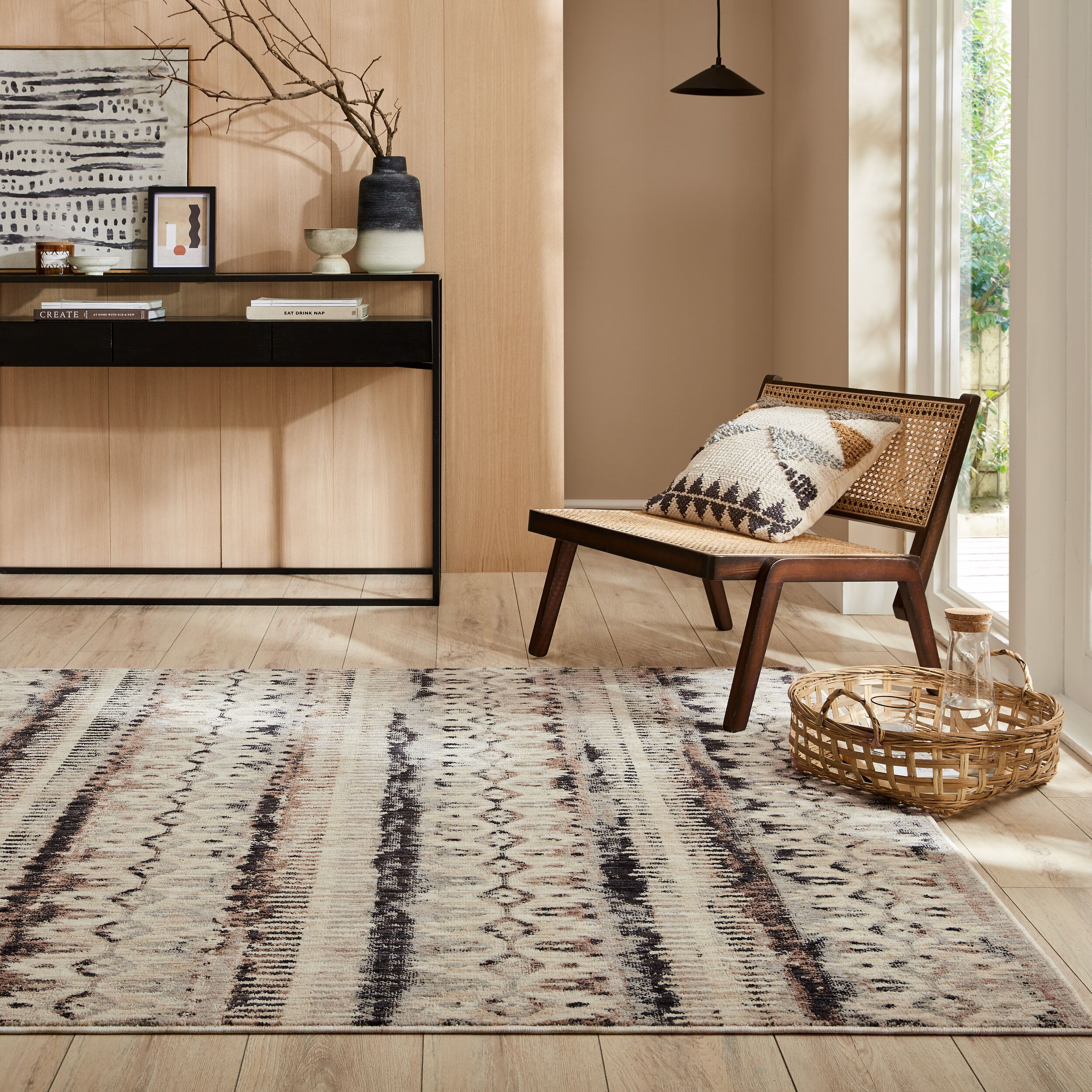 flair-rugs-marly-global-geo-recycled-teppich image 1