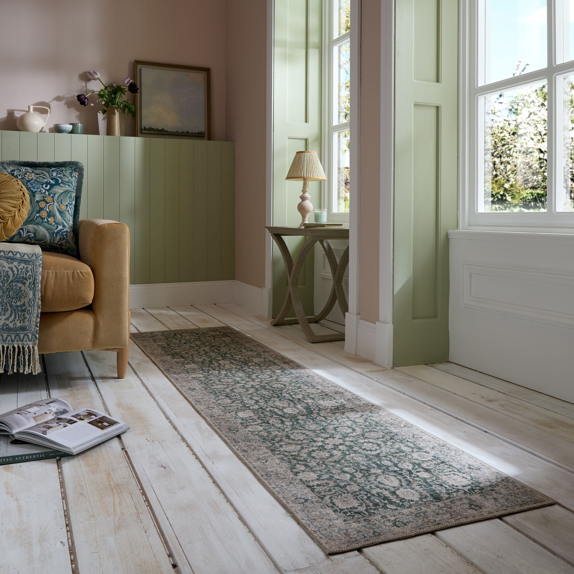 flair-rugs-beau-l-ufer-waschbar-floral image 1