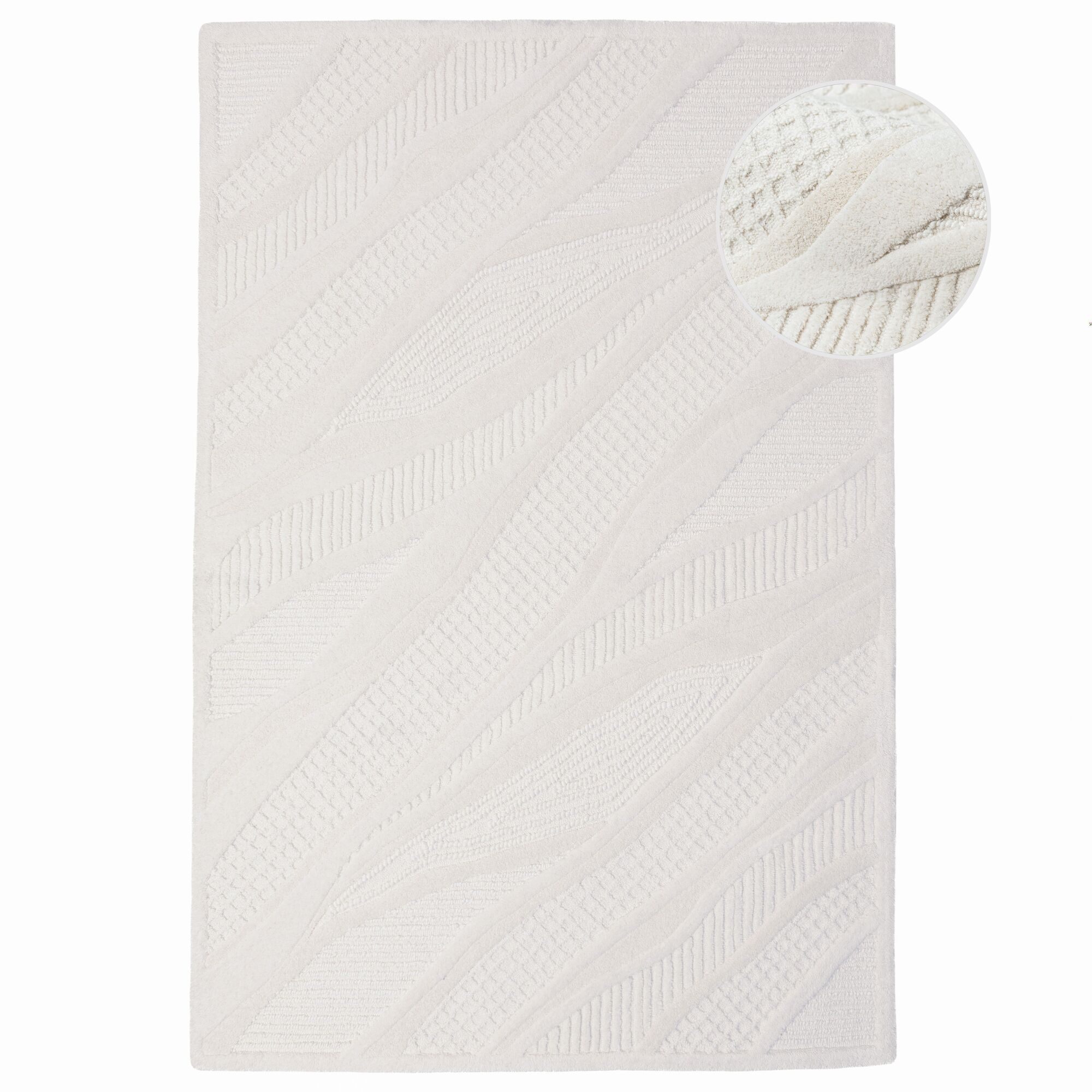 flair-rugs-sculptured-abstract-wollmix-teppich image 2