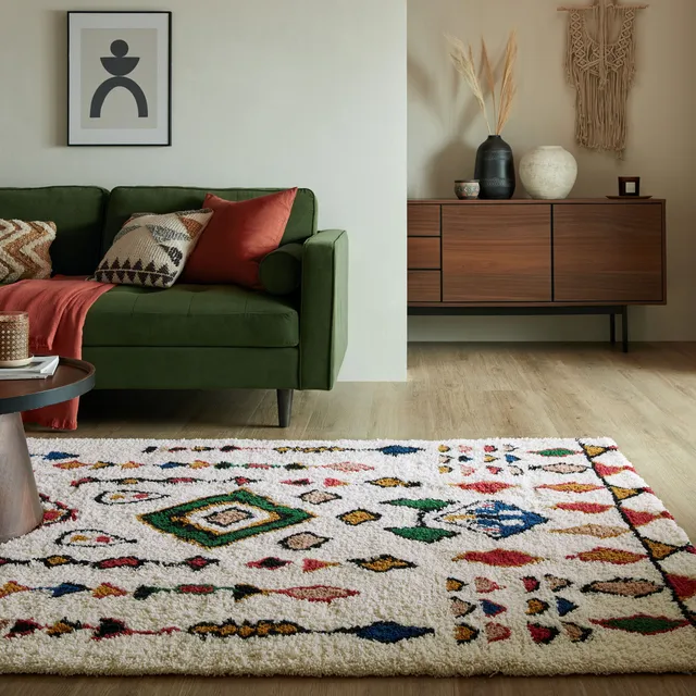 flair-rugs-fes-shaggy-berber-wollteppich image 1