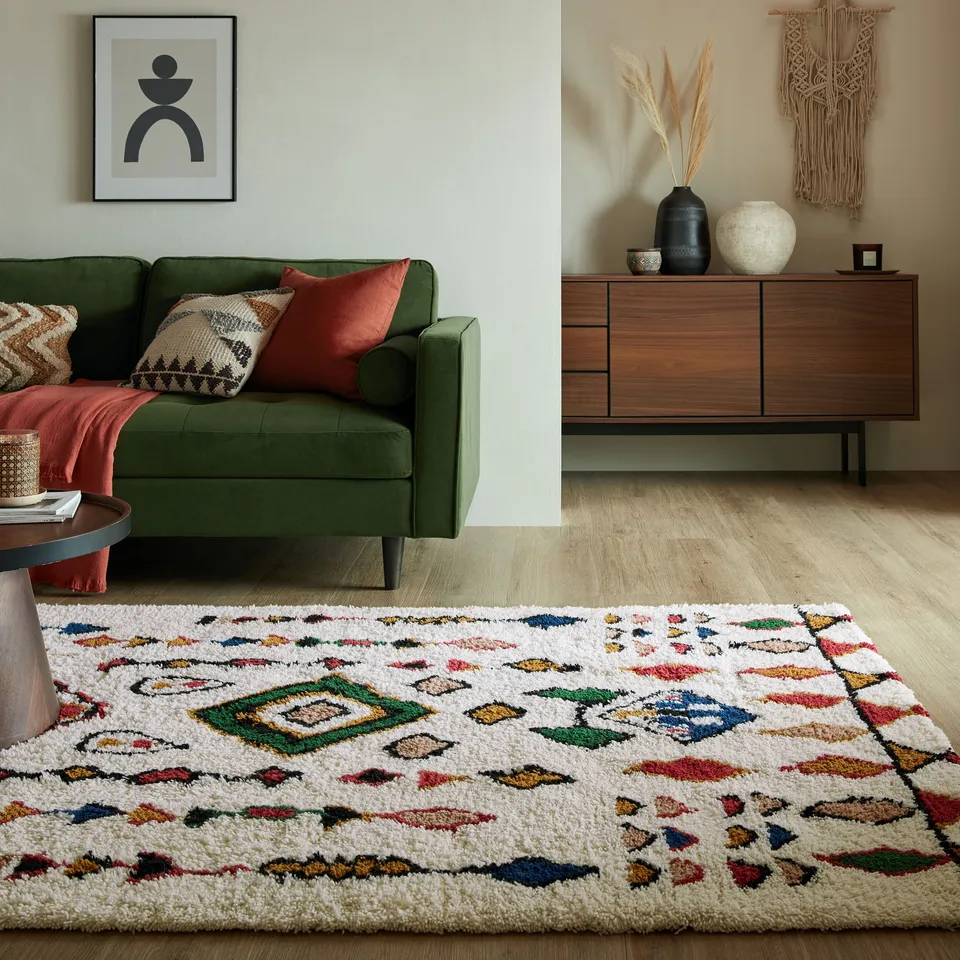 flair-rugs-fes-shaggy-berber-wollteppich image 1