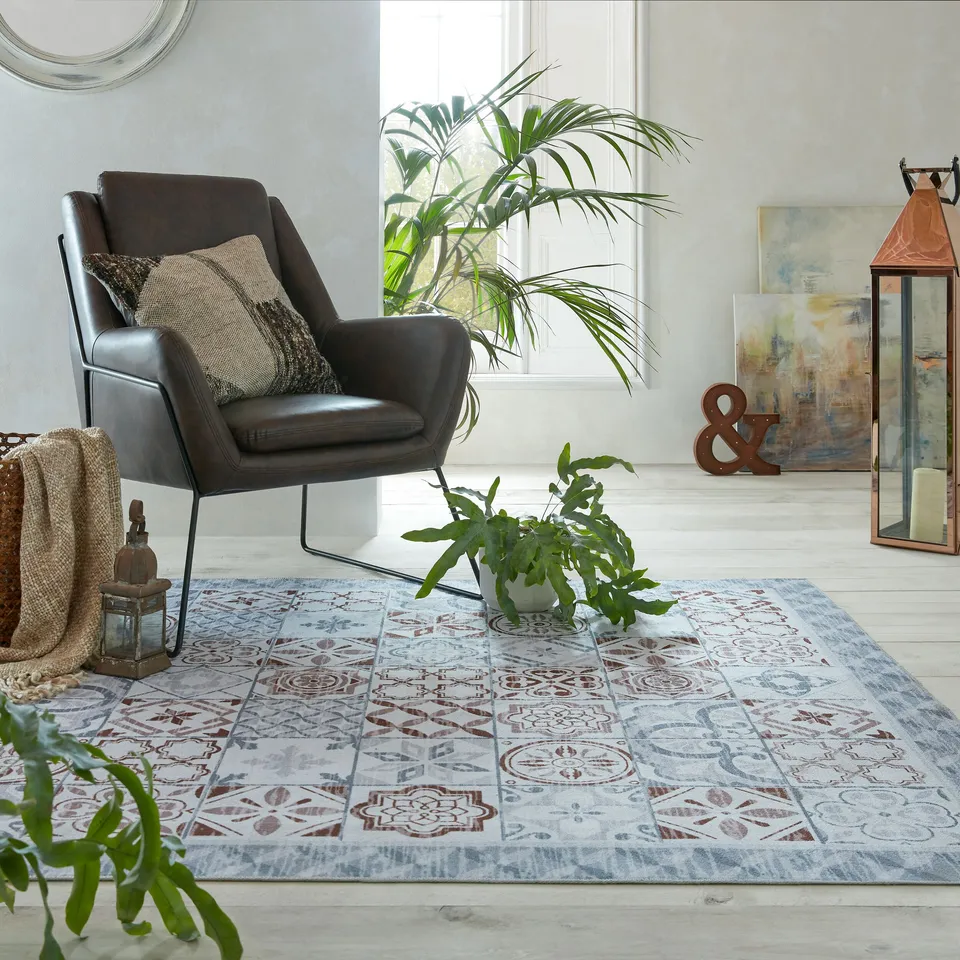 flair-rugs-morton-washable-geometric-teppich image 1